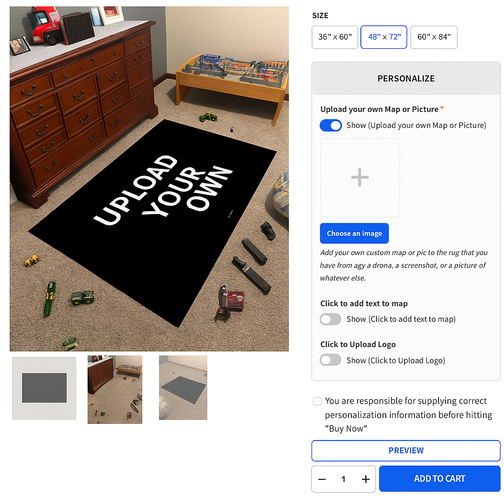 Upload Your Image Rugs