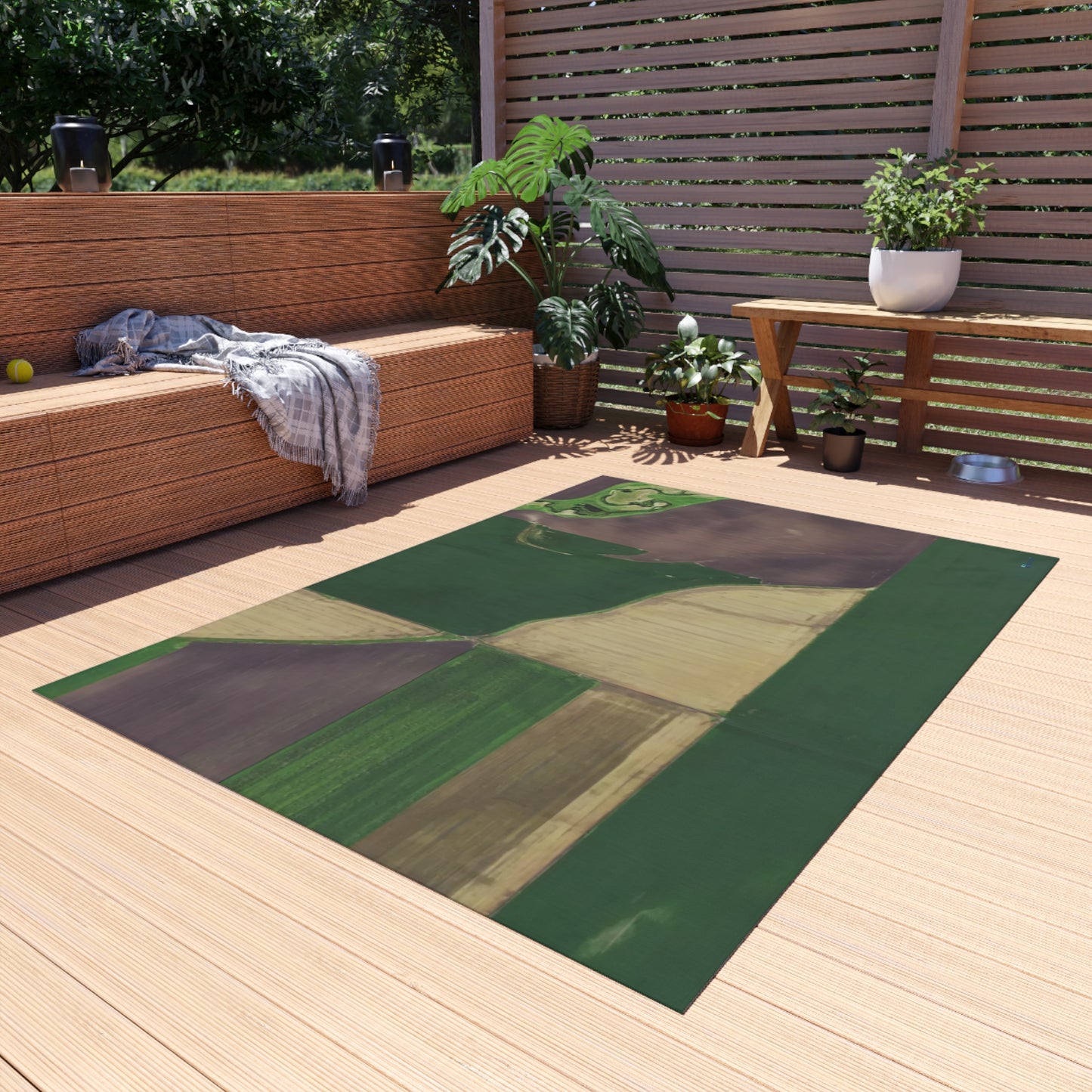 Farm Toy Play Rug - Nebraska Farmland
