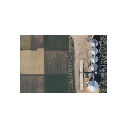 Combination Play Rug - Farm Fields and Bin Site