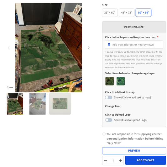 Custom Farm Play Rugs