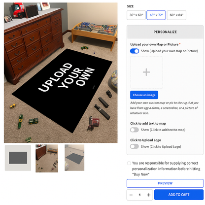 Upload Your Image Rugs
